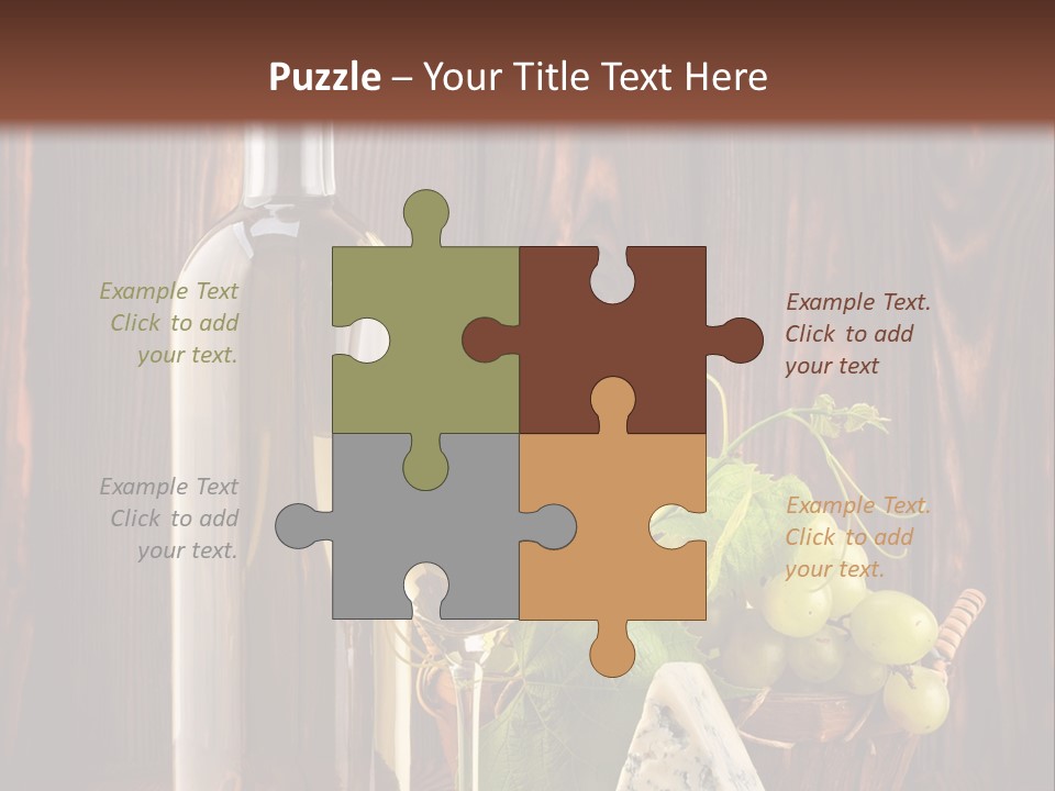 Celebration Blue Cheese Cross Section PowerPoint Template