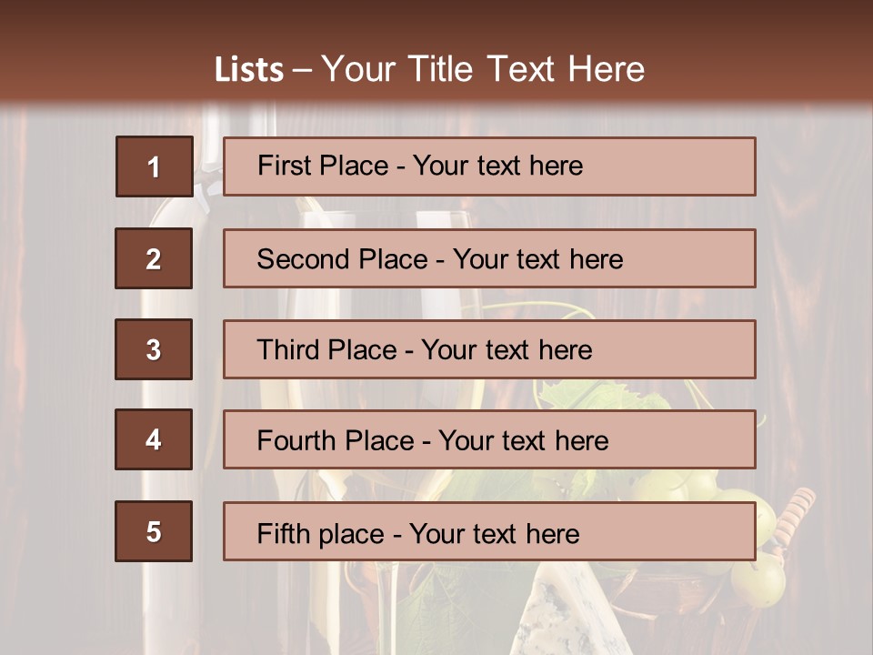 Celebration Blue Cheese Cross Section PowerPoint Template