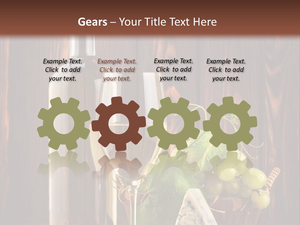 Celebration Blue Cheese Cross Section PowerPoint Template