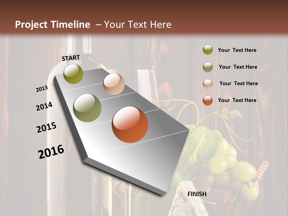 Celebration Blue Cheese Cross Section PowerPoint Template