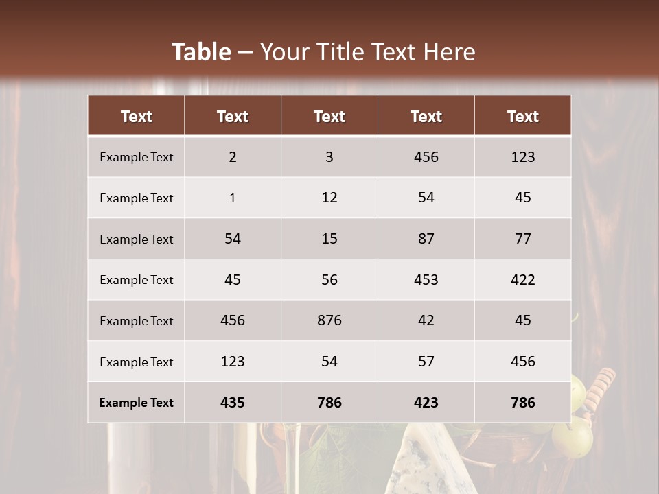 Celebration Blue Cheese Cross Section PowerPoint Template