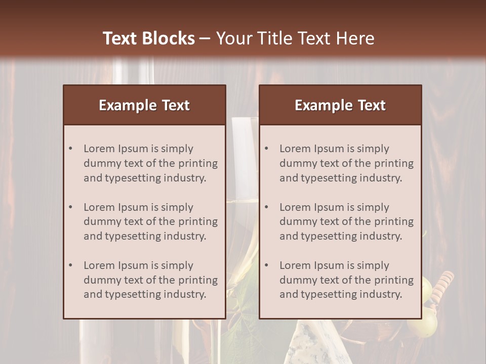 Celebration Blue Cheese Cross Section PowerPoint Template