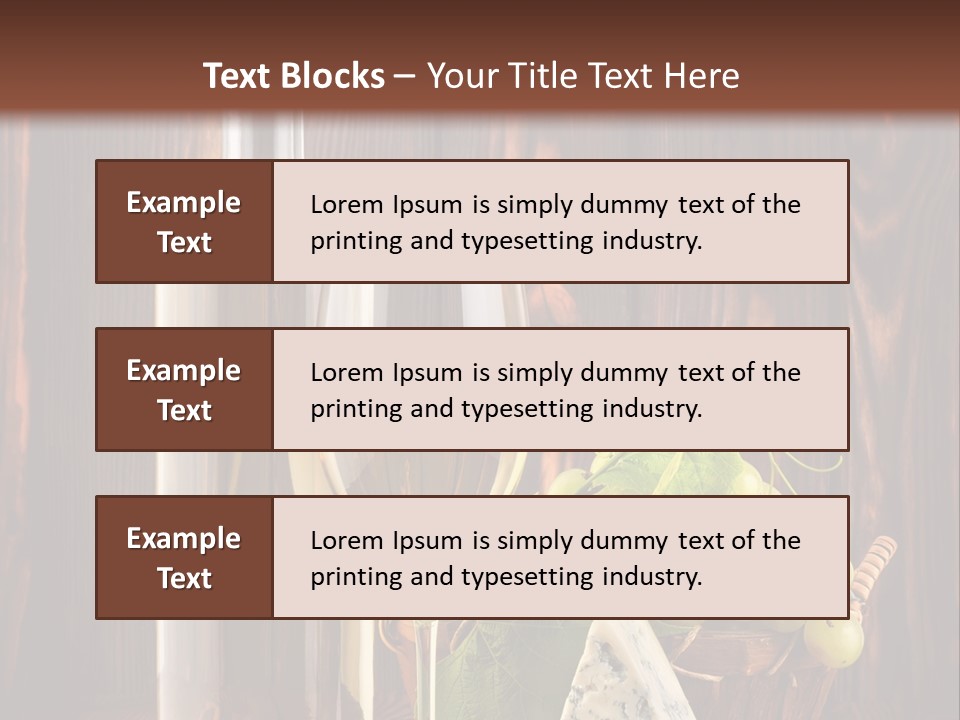 Celebration Blue Cheese Cross Section PowerPoint Template