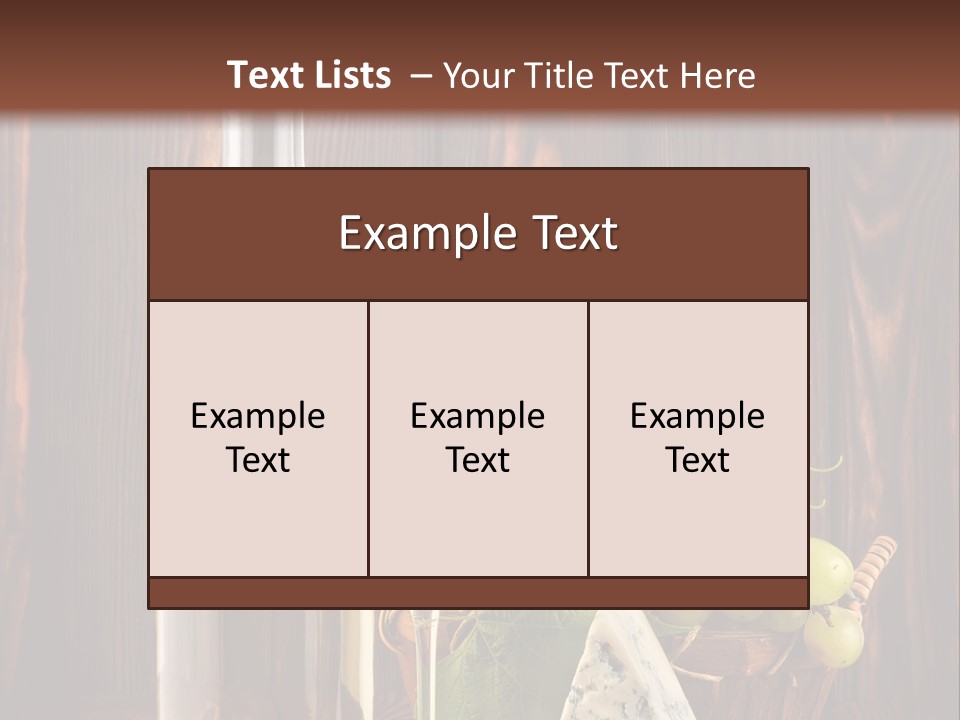 Celebration Blue Cheese Cross Section PowerPoint Template