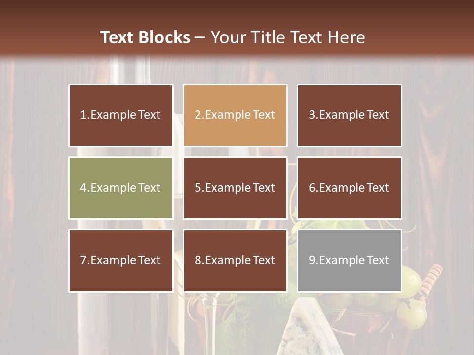 Celebration Blue Cheese Cross Section PowerPoint Template