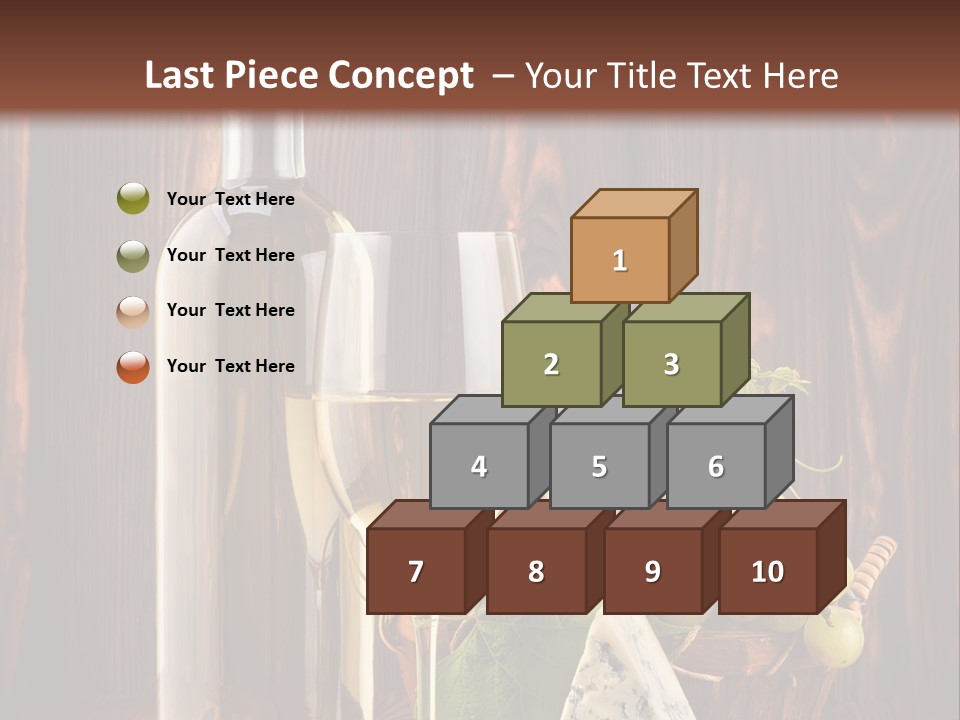 Celebration Blue Cheese Cross Section PowerPoint Template