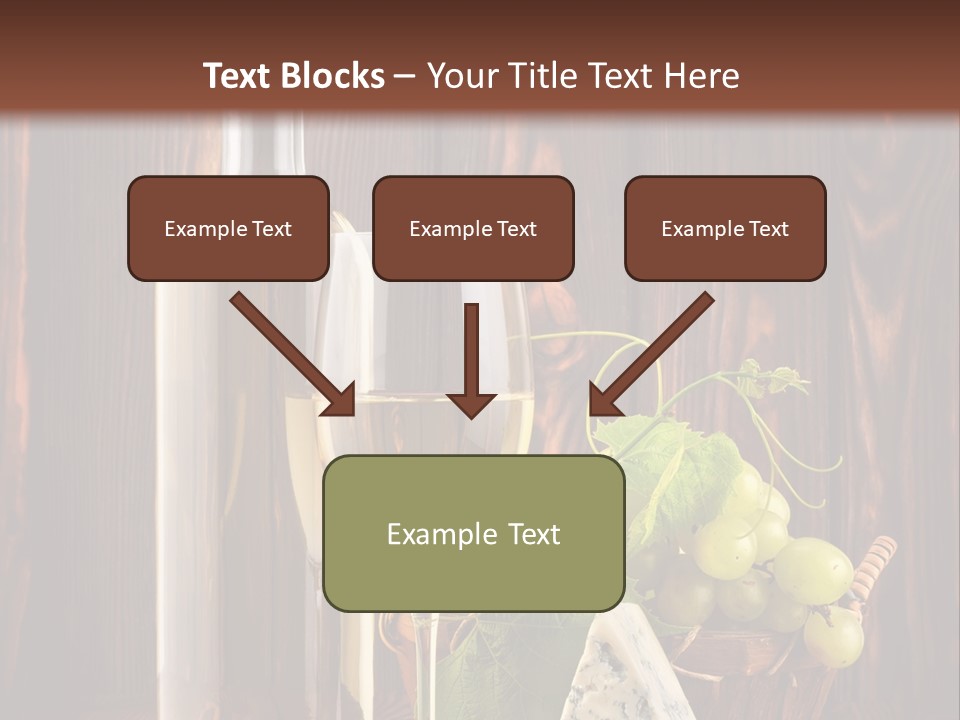 Celebration Blue Cheese Cross Section PowerPoint Template