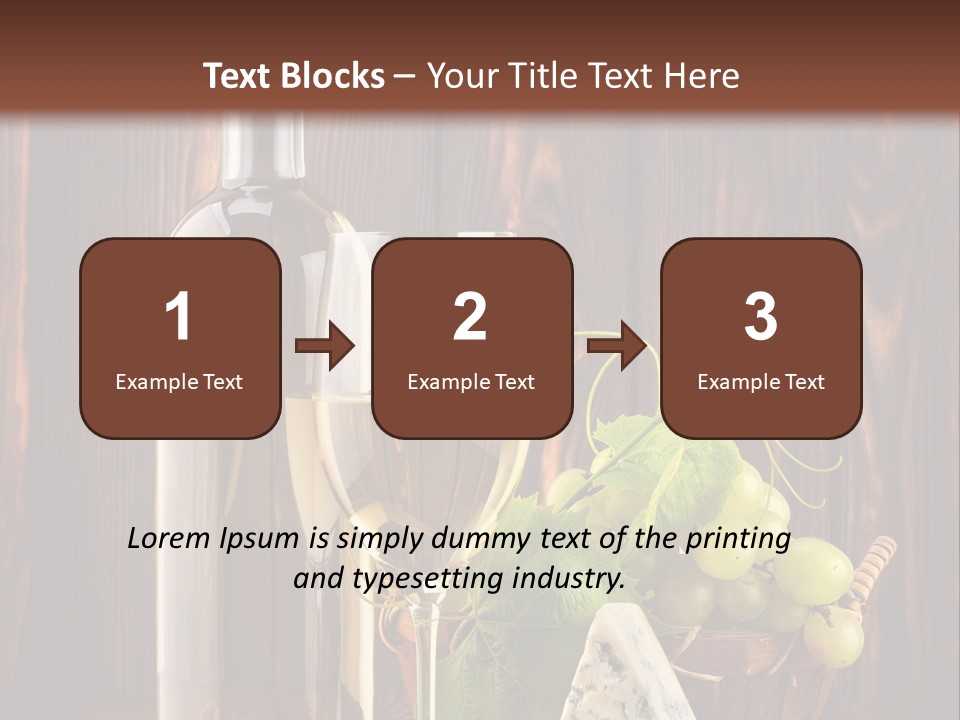 Celebration Blue Cheese Cross Section PowerPoint Template