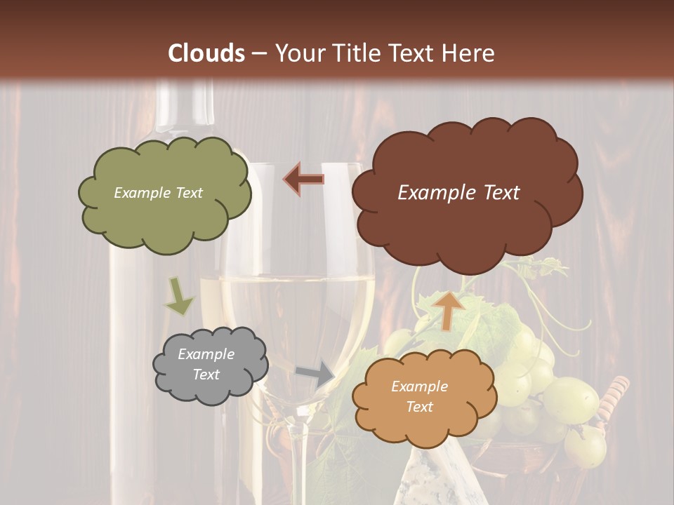 Celebration Blue Cheese Cross Section PowerPoint Template