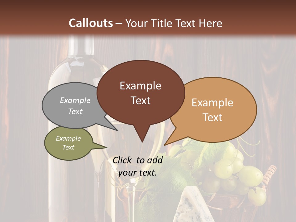 Celebration Blue Cheese Cross Section PowerPoint Template