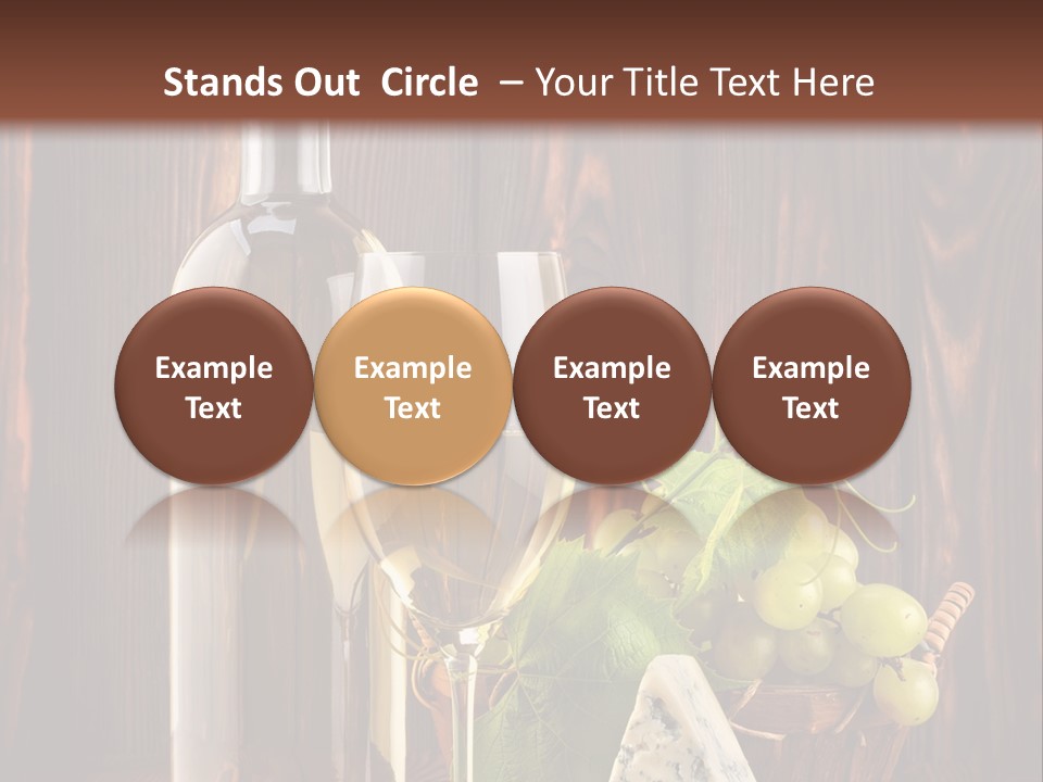 Celebration Blue Cheese Cross Section PowerPoint Template