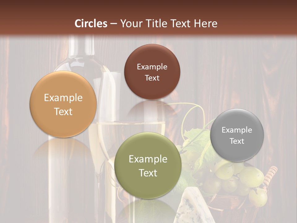 Celebration Blue Cheese Cross Section PowerPoint Template