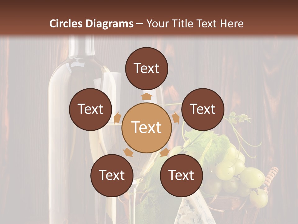 Celebration Blue Cheese Cross Section PowerPoint Template