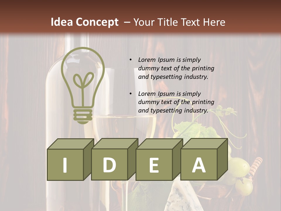 Celebration Blue Cheese Cross Section PowerPoint Template