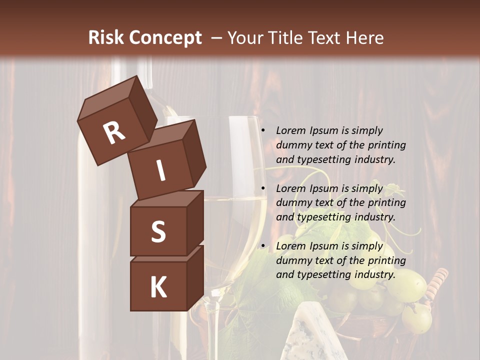 Celebration Blue Cheese Cross Section PowerPoint Template