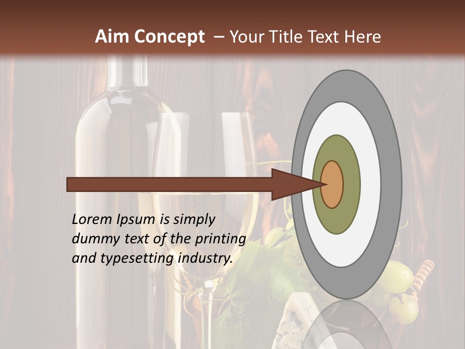 Celebration Blue Cheese Cross Section PowerPoint Template