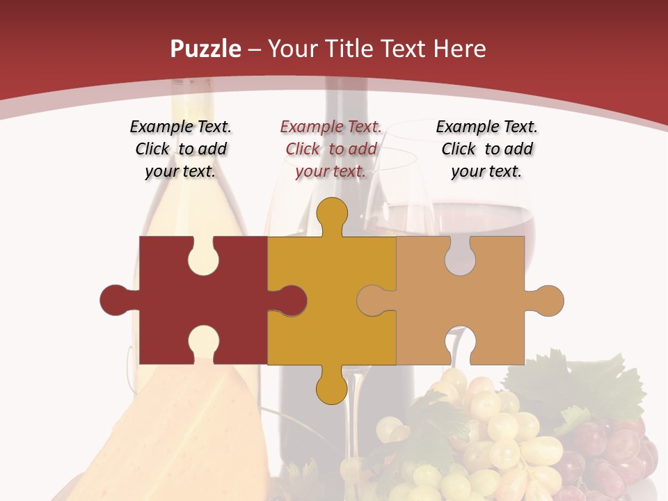 Cheese Leaves Snack PowerPoint Template