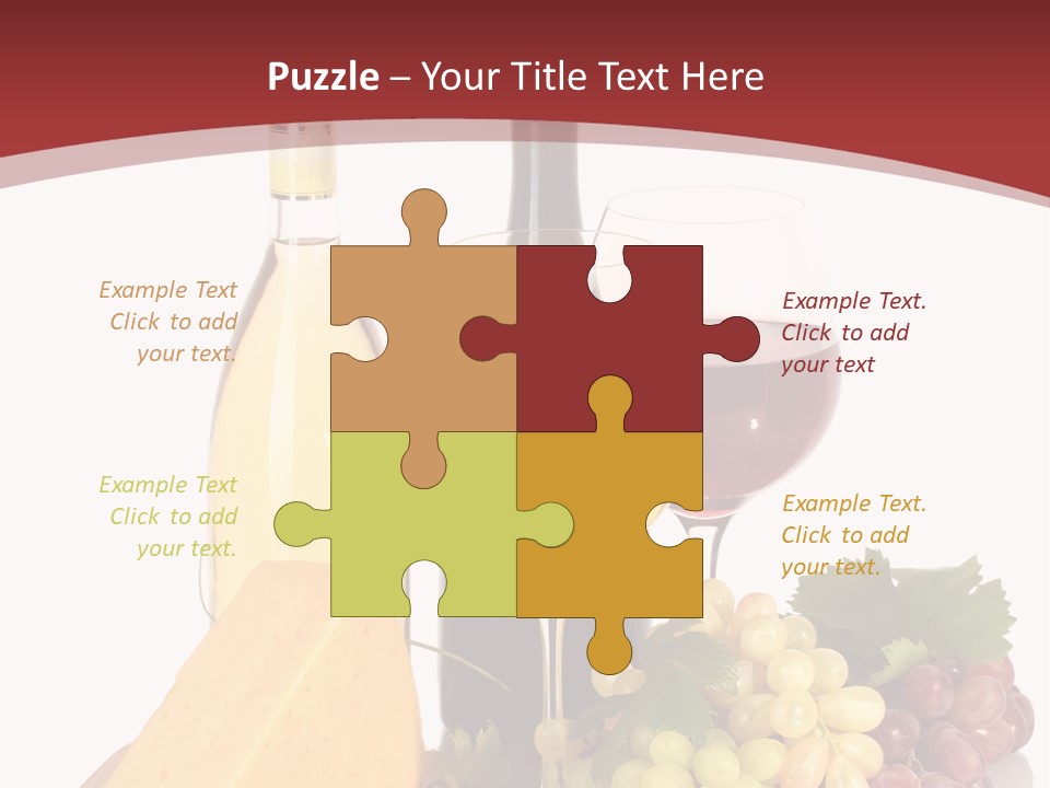 Cheese Leaves Snack PowerPoint Template