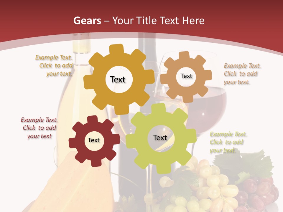 Cheese Leaves Snack PowerPoint Template