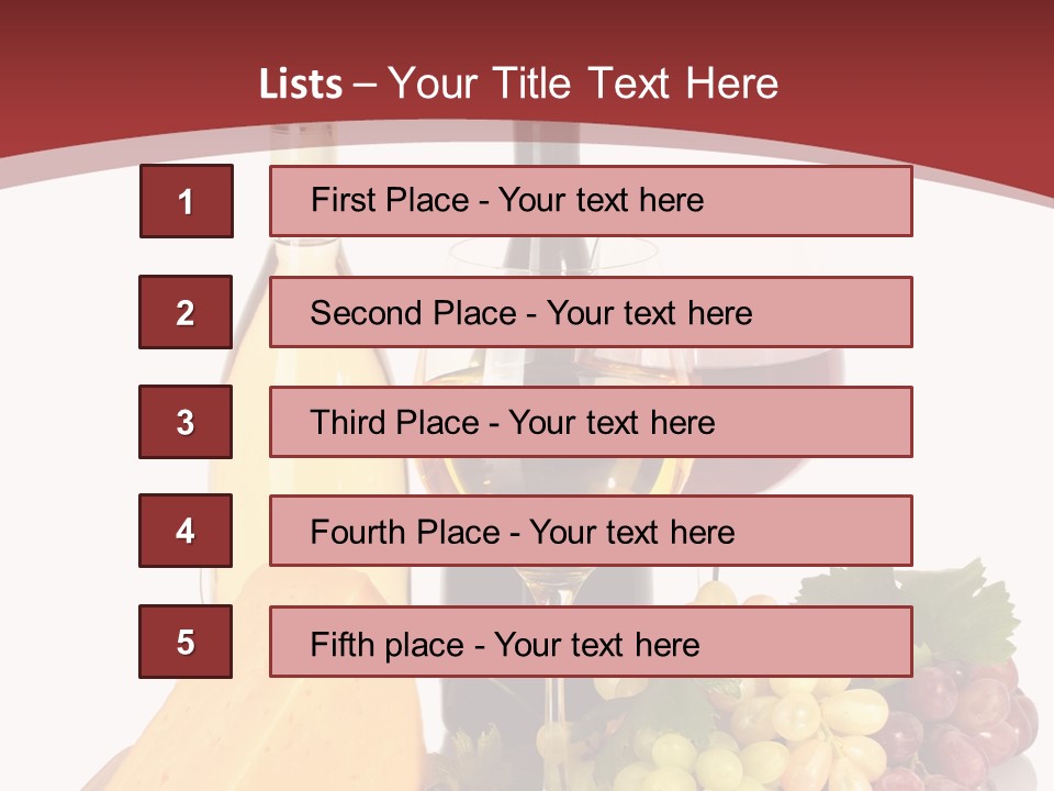 Cheese Leaves Snack PowerPoint Template