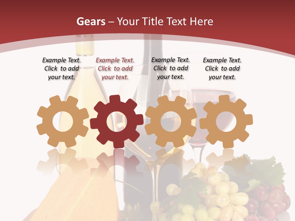 Cheese Leaves Snack PowerPoint Template