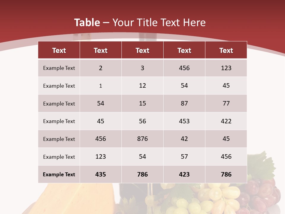 Cheese Leaves Snack PowerPoint Template