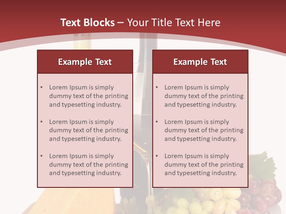 Cheese Leaves Snack PowerPoint Template