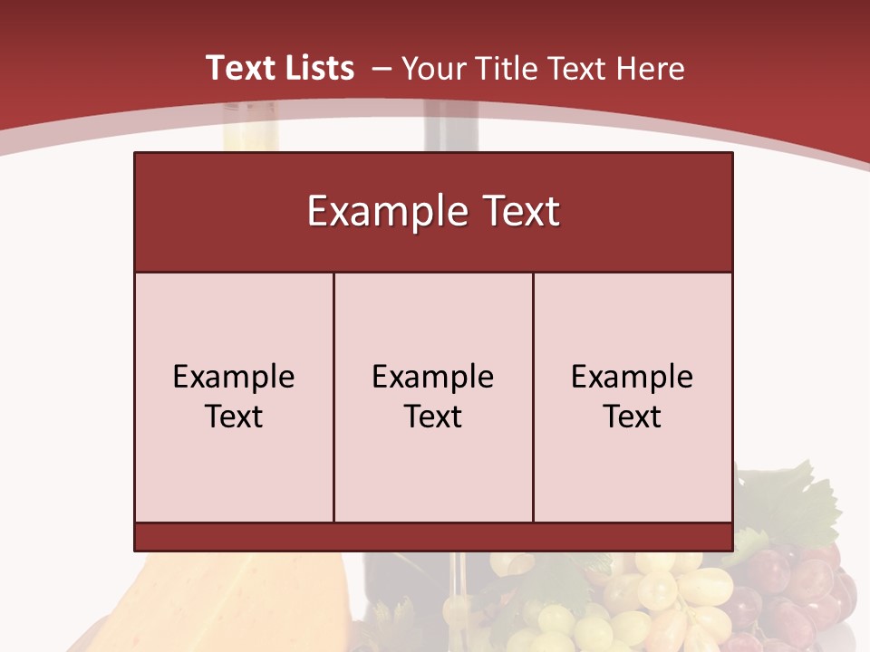 Cheese Leaves Snack PowerPoint Template