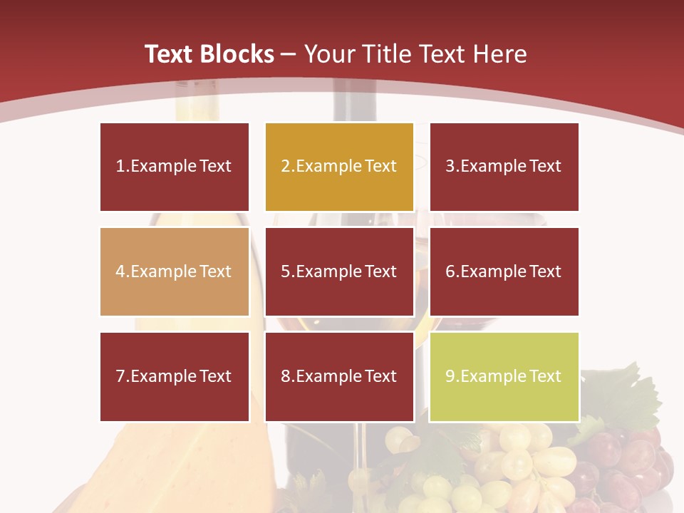 Cheese Leaves Snack PowerPoint Template