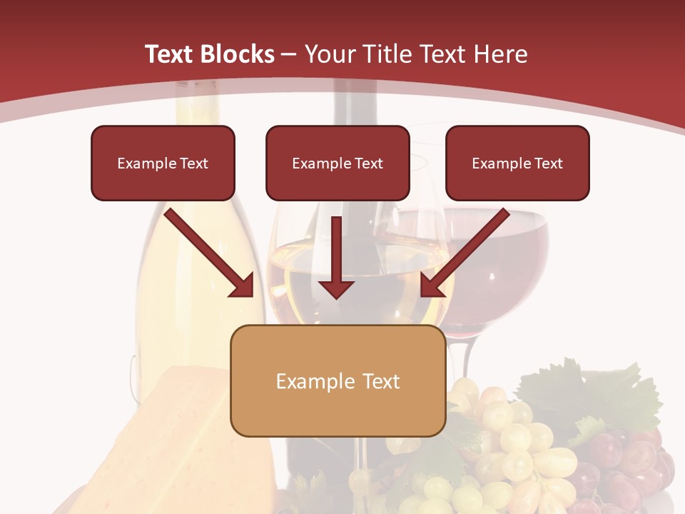 Cheese Leaves Snack PowerPoint Template