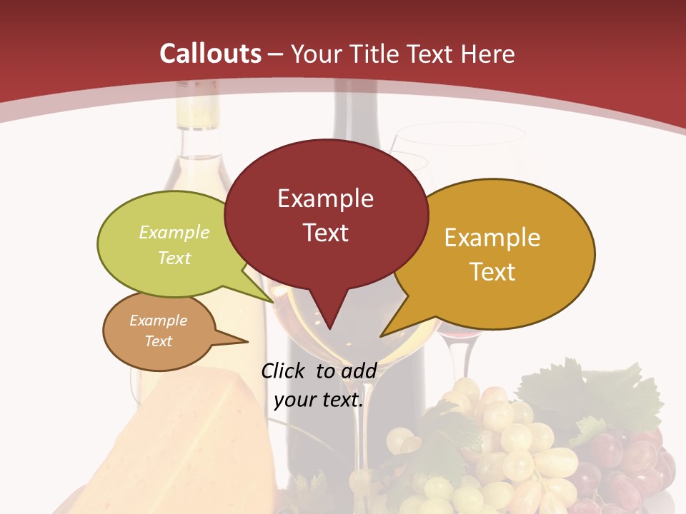 Cheese Leaves Snack PowerPoint Template