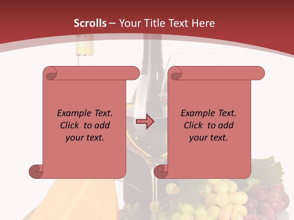 Cheese Leaves Snack PowerPoint Template