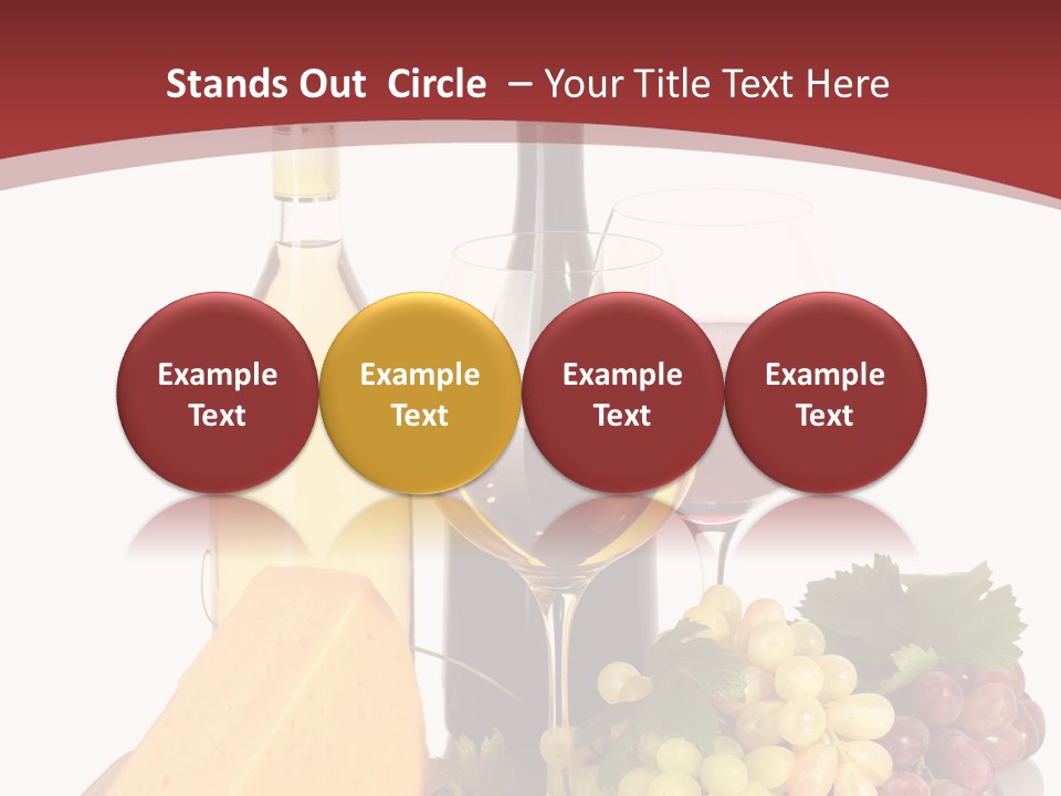 Cheese Leaves Snack PowerPoint Template