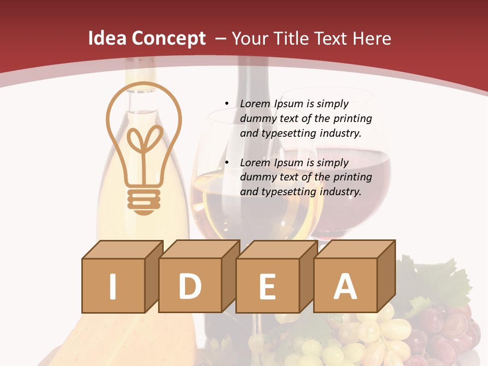 Cheese Leaves Snack PowerPoint Template