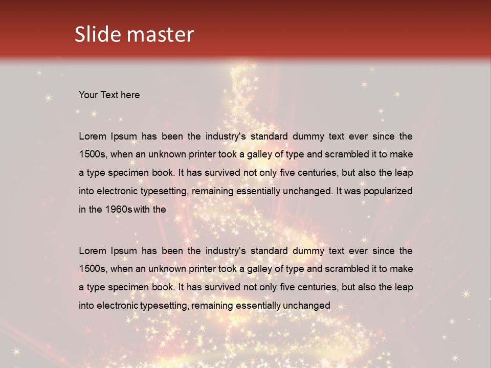 Celebration Season Gold PowerPoint Template