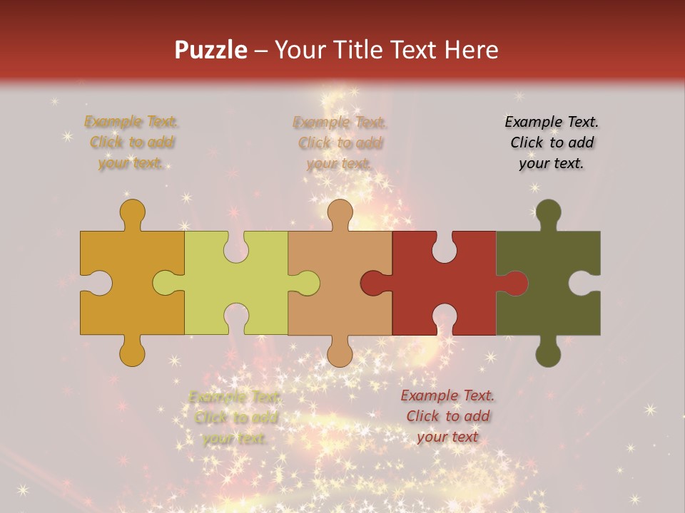 Celebration Season Gold PowerPoint Template