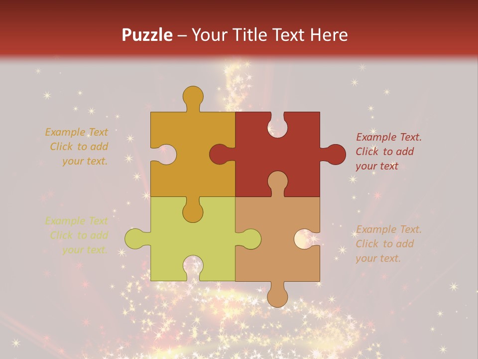 Celebration Season Gold PowerPoint Template