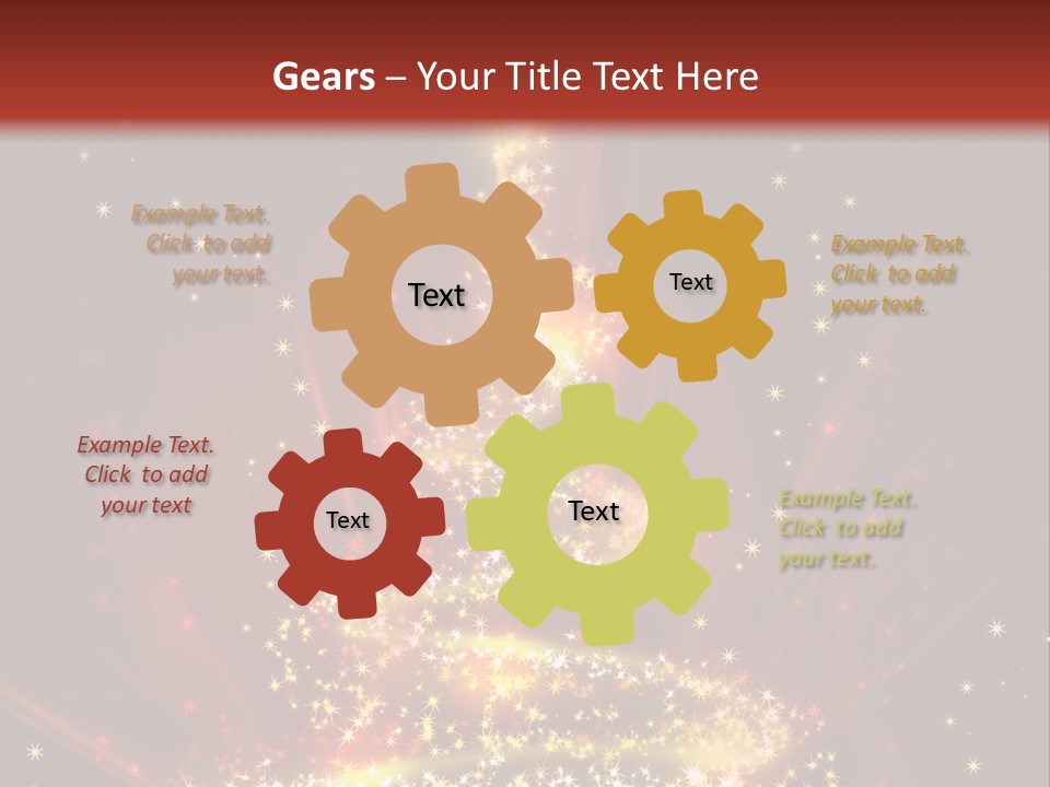 Celebration Season Gold PowerPoint Template