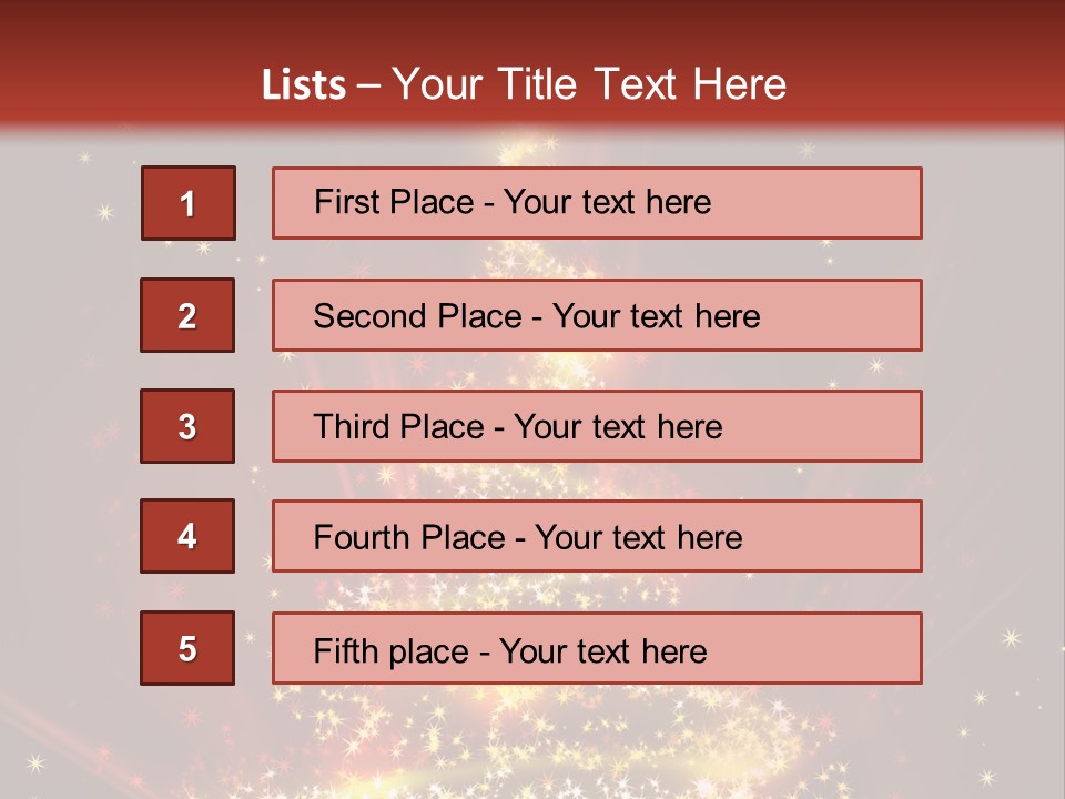 Celebration Season Gold PowerPoint Template