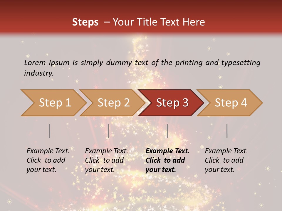 Celebration Season Gold PowerPoint Template