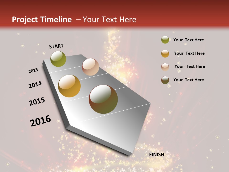 Celebration Season Gold PowerPoint Template