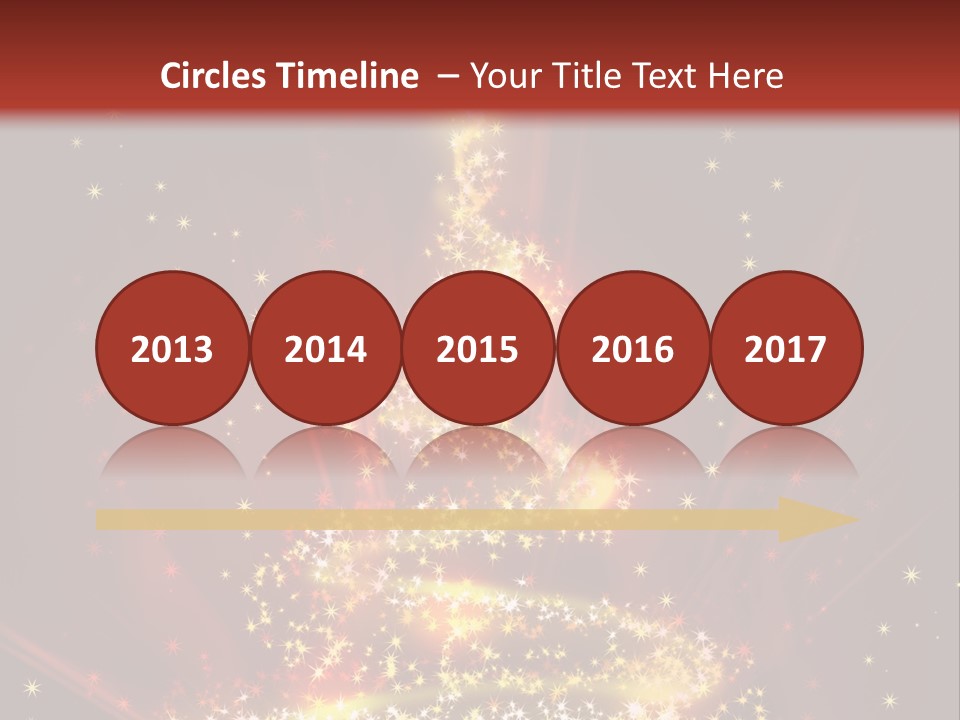 Celebration Season Gold PowerPoint Template