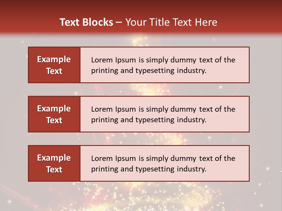 Celebration Season Gold PowerPoint Template