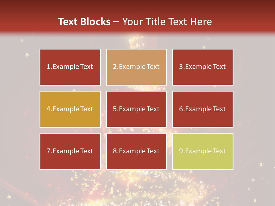 Celebration Season Gold PowerPoint Template