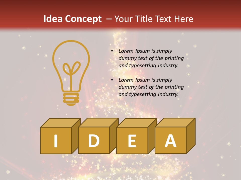 Celebration Season Gold PowerPoint Template