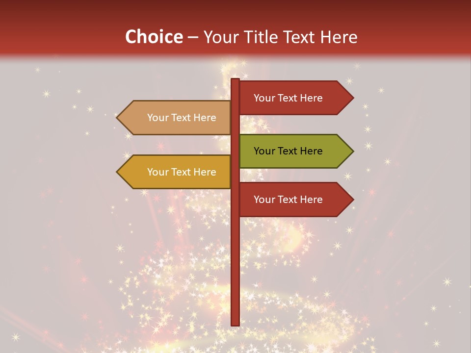 Celebration Season Gold PowerPoint Template