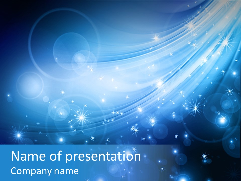 Present Ornament Golden PowerPoint Template