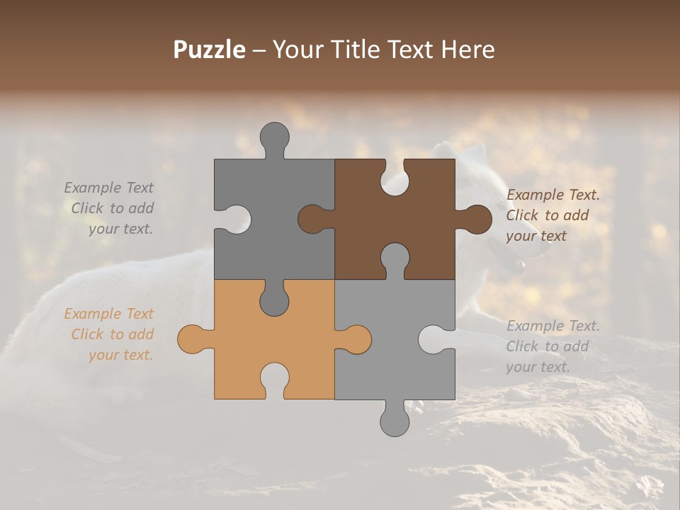 Animal Wild Wolves PowerPoint Template