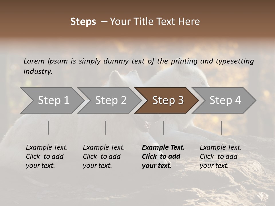 Animal Wild Wolves PowerPoint Template