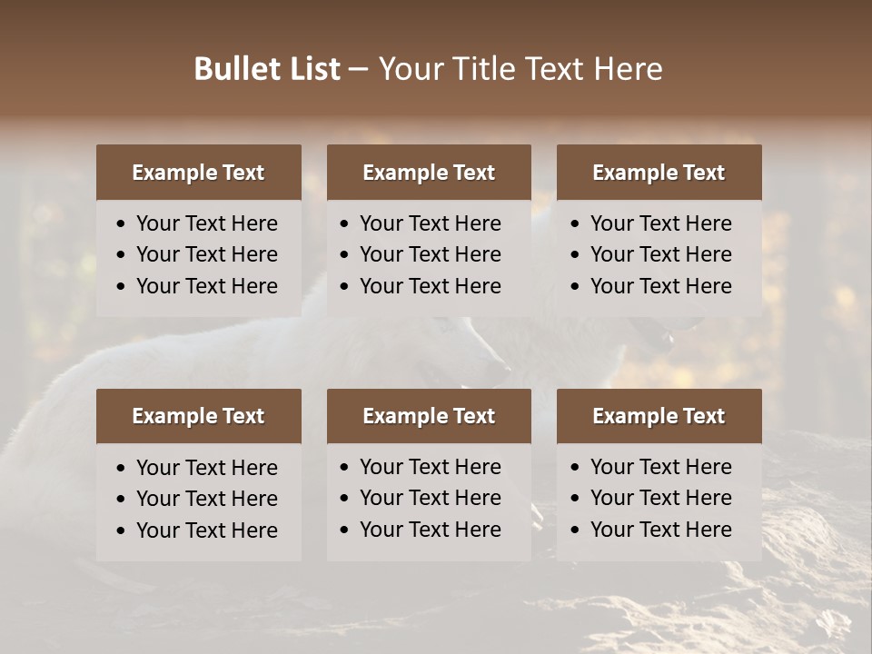 Animal Wild Wolves PowerPoint Template